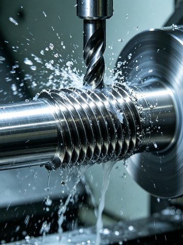 CNC thread turning of a stainless steel fastener under flood coolant, the process window that controls flank finish and galling resistance