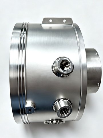 5-Axis CNC Machined Turbine Housing and Stator Vane Assembly