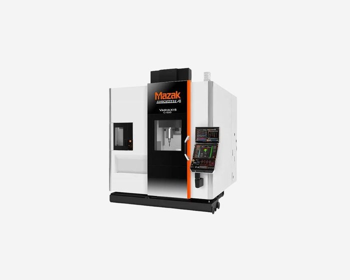 Mazak five-axis machining center running inside the KGL shop floor