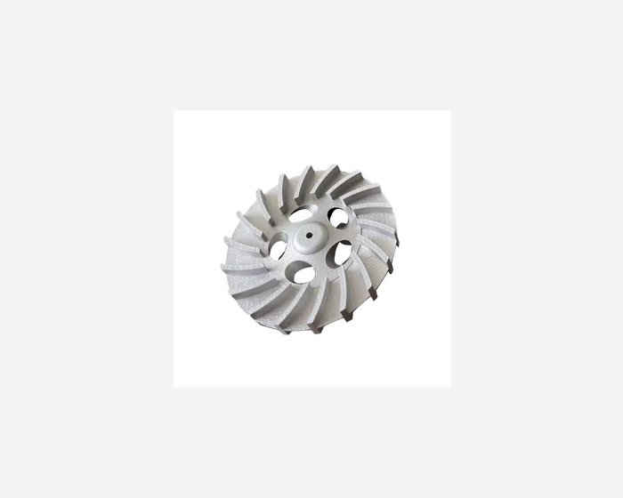 5-axis machined impeller with surface finish