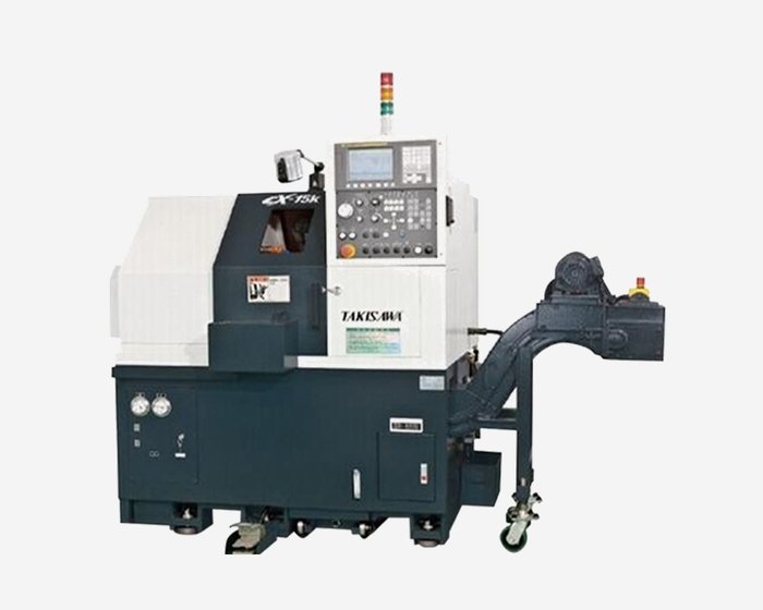 CNC turning lathe with bar feeder