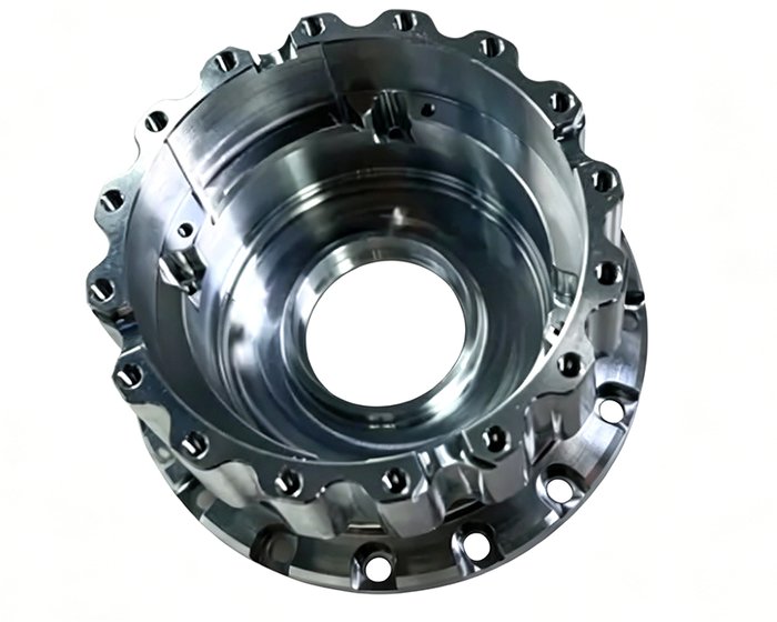 Large flanged ring