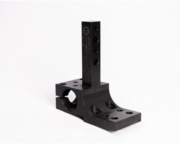 Aluminum external fixator rod with multiple pin holes