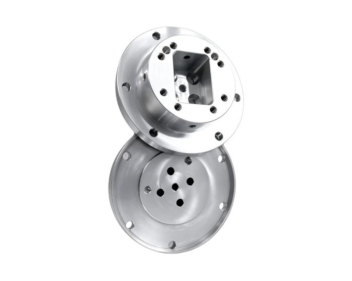 2A12-T4 Motor Mounting Flange, Clear Anodized, Dual-Sided Machined