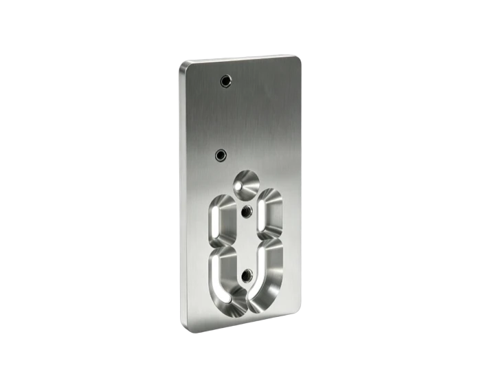 303 Stainless Multi Slot Locating Panel, P7 Dowel Bores Both Faces Milled, view 2