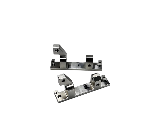 6061 Instrument Bracket, Multi Step with Ø4 H9 Bores, Black Anodized