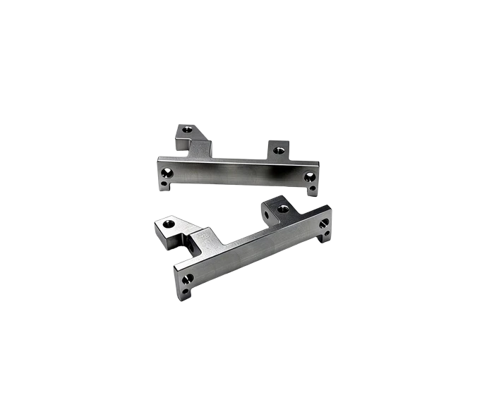 6061 Instrument Bracket, Multi Step with Ø4 H9 Bores, Black Anodized, view 3
