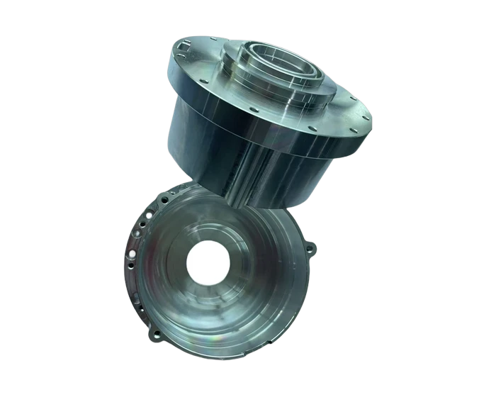 Motor housing, flange and bolt hole detail