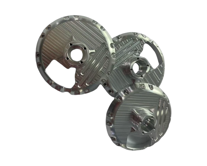 6061-T6 Aluminum Rear Cover, Clear Anodized, view 3