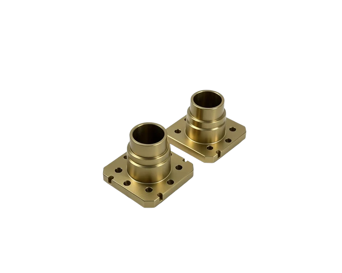 7075-T6 Brake Shaft, Multi Step with Flange, Hard Anodized 0.1 mm