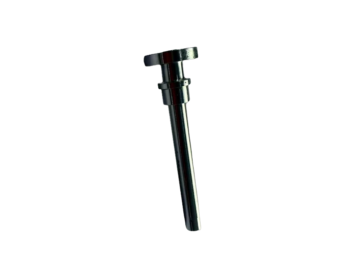 7075-T6 Encoder Shaft Seat, g6/h7 Journals, Black Anodized