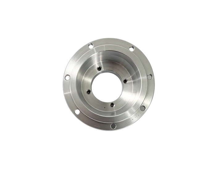 7075-T6 Hard Anodized End Cap, Ø56 mm with H7 Spigot, view 2