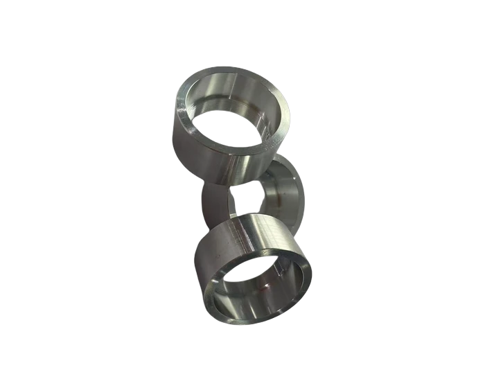 7075-T6 Lock Nut M24 x 0.5, Black Anodized with 60 Degree Slot, view 3