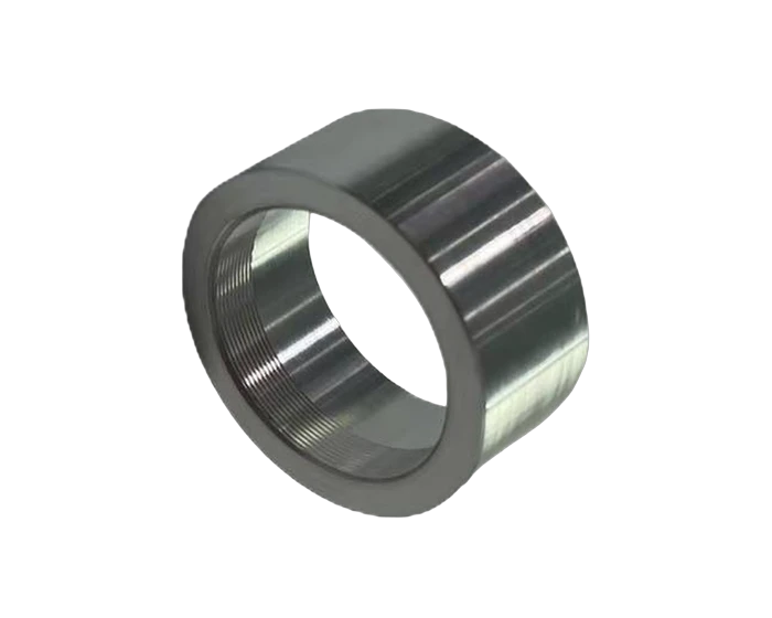 7075-T6 Lock Nut M24 x 0.5, Black Anodized with 60 Degree Slot, view 4