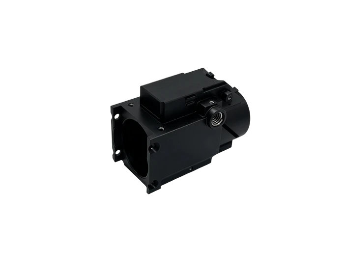 A356 Cast Aluminum Lens Barrel Body, 5 Axis Finish Machined, view 2