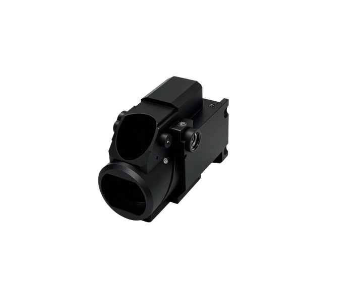 A356 Cast Aluminum Lens Barrel Body, 5 Axis Finish Machined, view 4
