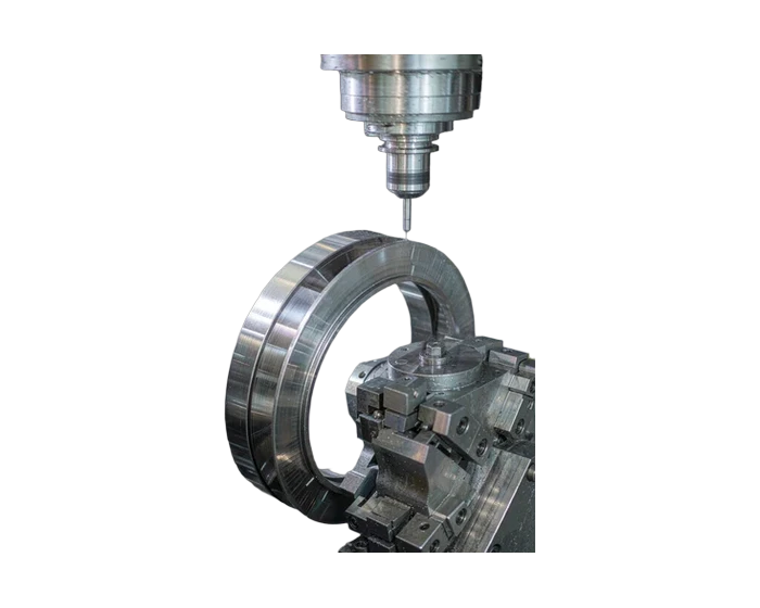 Finished AISI 304 stainless steel seal joint with machined flange face