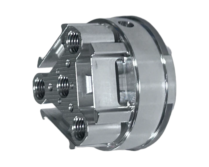 Triangle mounting base, side view with pocket