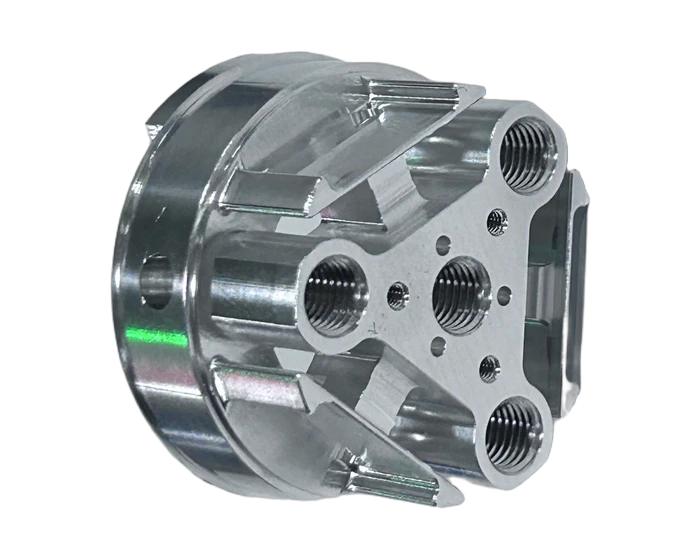 Triangle mounting base, corner interface detail