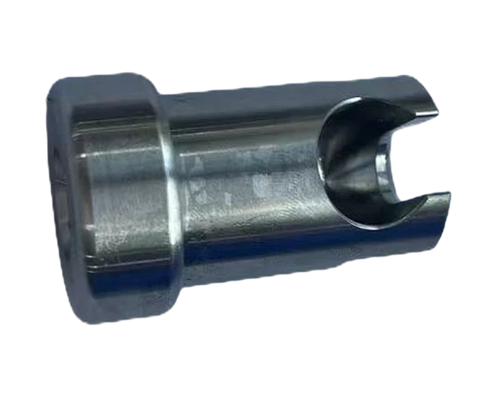 Bayonet air cylinder adapter, three quarter view