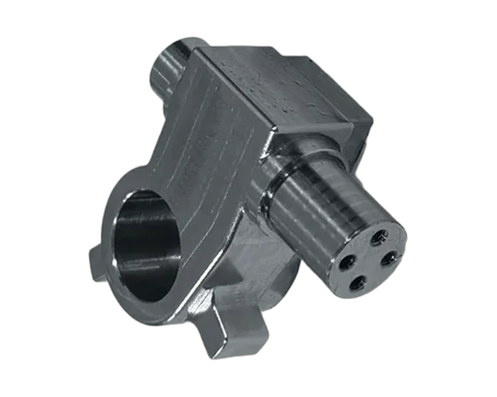 Ankle joint shaft, cross bore and journal detail