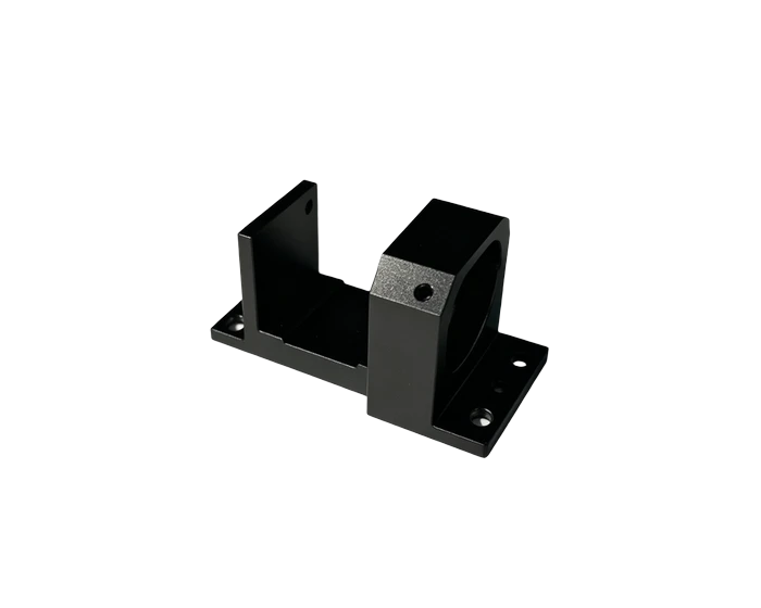 Black Anodized Optical Mount, 6061 with M1.6 to M3 Thread Field