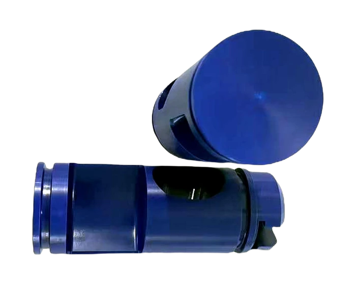 Blue acetal valve trim, elliptical side windows