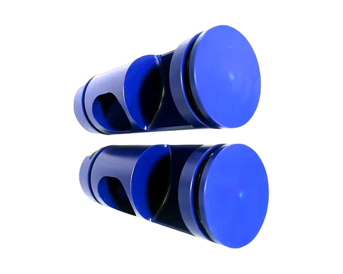 Blue acetal valve trim, full length profile