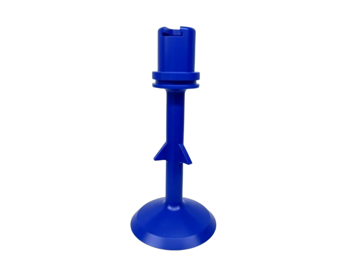 Blue POM Flared Spray Valve Ring Nozzle with 120 Degree Flow Fins
