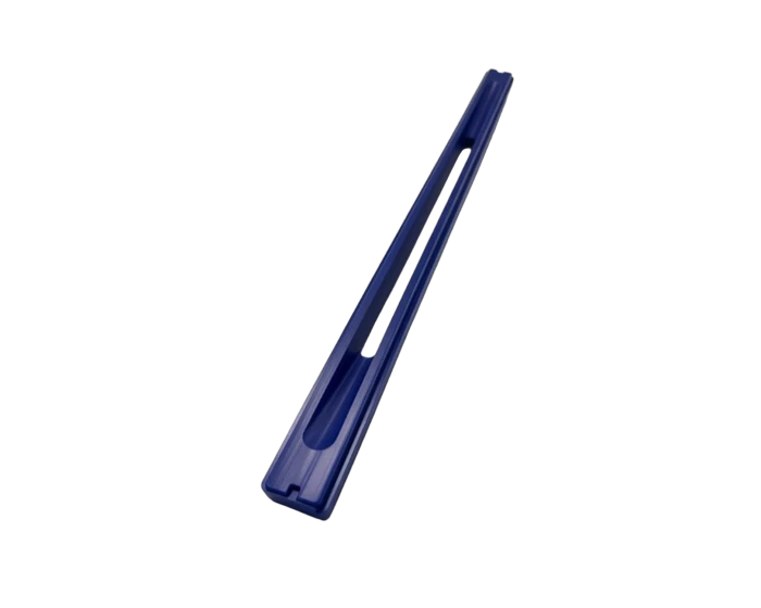 Blue POM Guide Rail, 17 in Long Semi Enclosed Channel, view 2