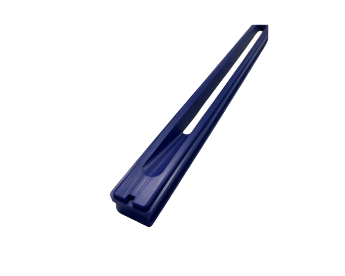 Blue POM Guide Rail, 17 in Long Semi Enclosed Channel, view 4