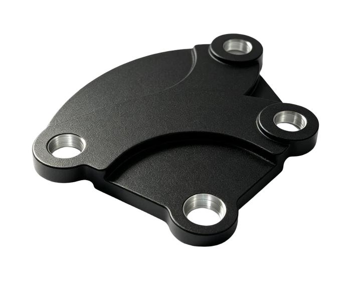 Triangle connector, precision bore and rib detail