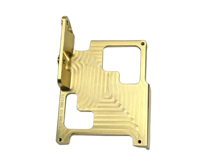 Chromate Conversion Coated Aluminum Frame, 5-Axis Milled Lightening Pockets