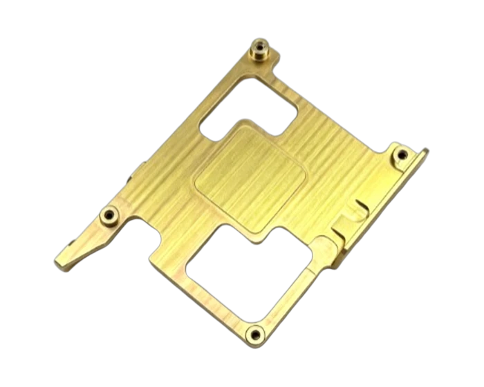 Chromate Conversion Coated Aluminum Frame, 5-Axis Milled Lightening Pockets, view 3