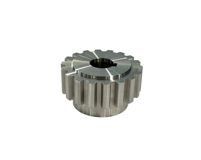 Custom Timing Sprocket from Ø60 Bar, Minimal Clearance Tooth Profile, view 4