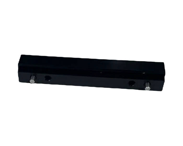 Black Delrin XY Pusher Bar Assembly with Press-Fit Stainless Dowel Pins