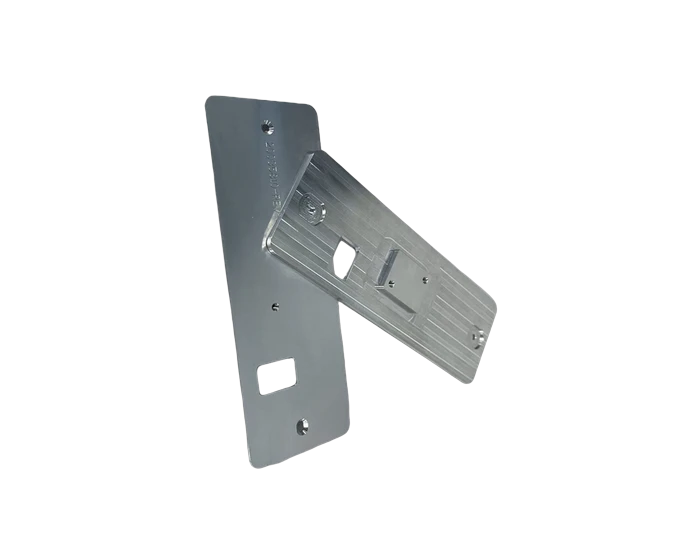 Elongated Mounting Cover Plate, Aluminum with M3 and M2.5 Pattern, view 2