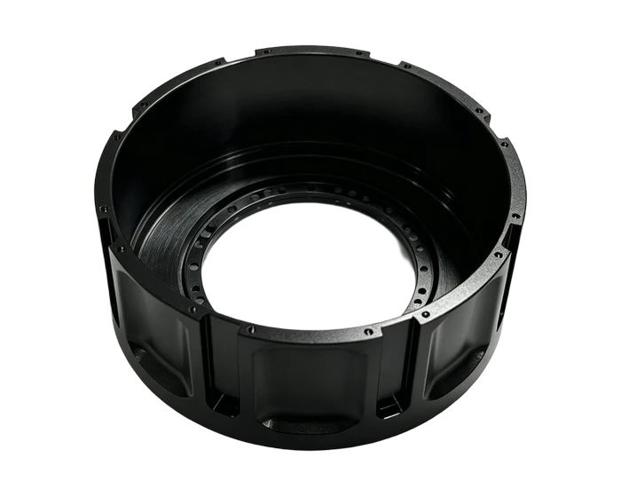 Robot Joint Shell, Black Anodized 6061-T6