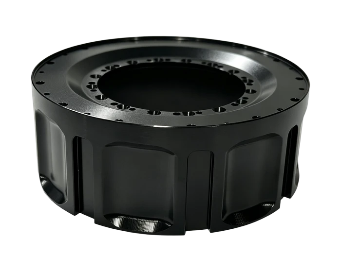 Robot Joint Shell, Black Anodized 6061-T6, view 3