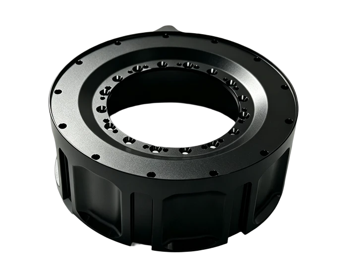 Robot Joint Shell, Black Anodized 6061-T6, view 4