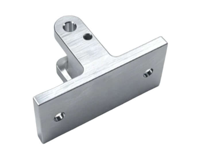 7075-T6 LCD Hinge Base, Clear Anodized, with 0.025/0.050 Pivot Bores, view 2