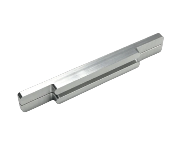 Aluminum Linear Scale Positioning Fixture with 0.39 mm V Grooves, view 2
