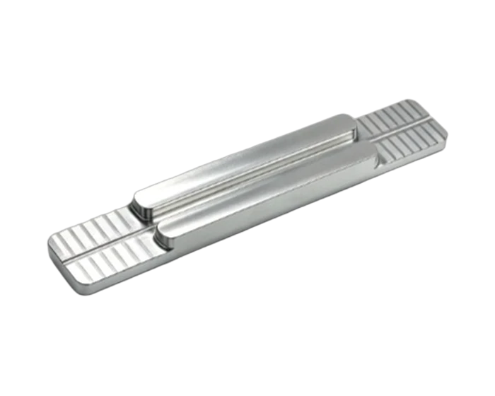 Aluminum Linear Scale Positioning Fixture with 0.39 mm V Grooves, view 3
