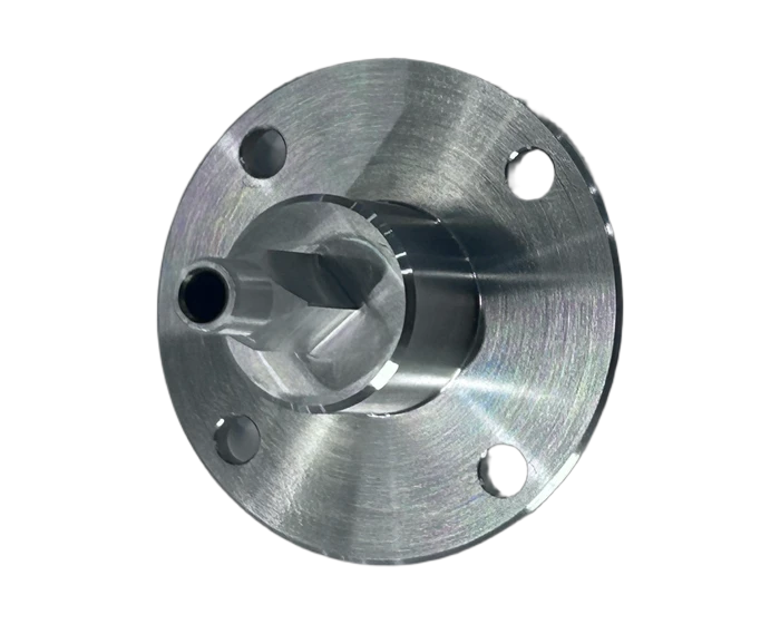 Module interface end cap, reversed flange and bolt circle