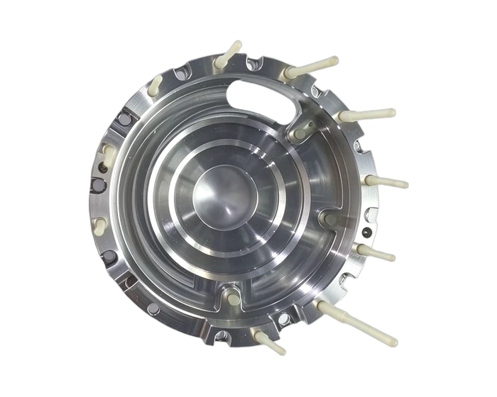 7075-T6 Motor Bearing Housing, H7 Bore, Equally Spaced Hole Pattern, view 2