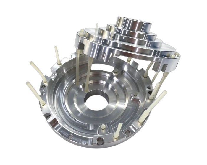 7075-T6 Motor Bearing Housing, H7 Bore, Equally Spaced Hole Pattern, view 4