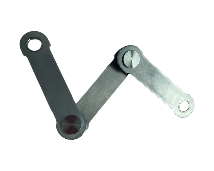 Shrink-fit linkage assembly, X configuration detail