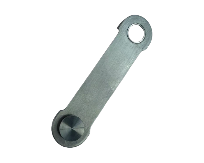 Shrink-fit linkage assembly, V configuration detail