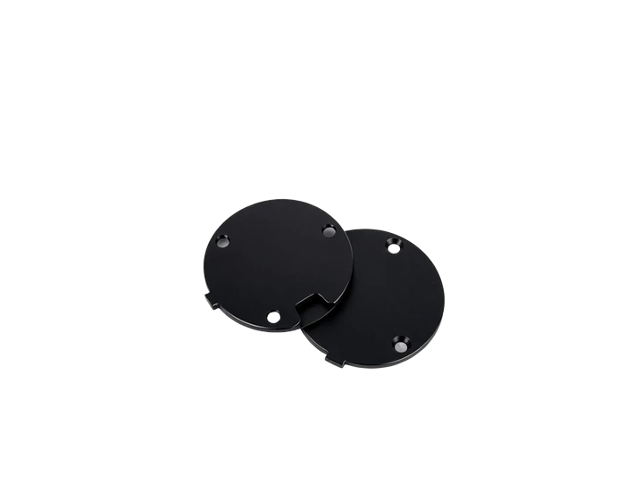 Optical Power Meter Cover, Ø50 x 1.5 mm Thin Disc, Black Anodized, view 3