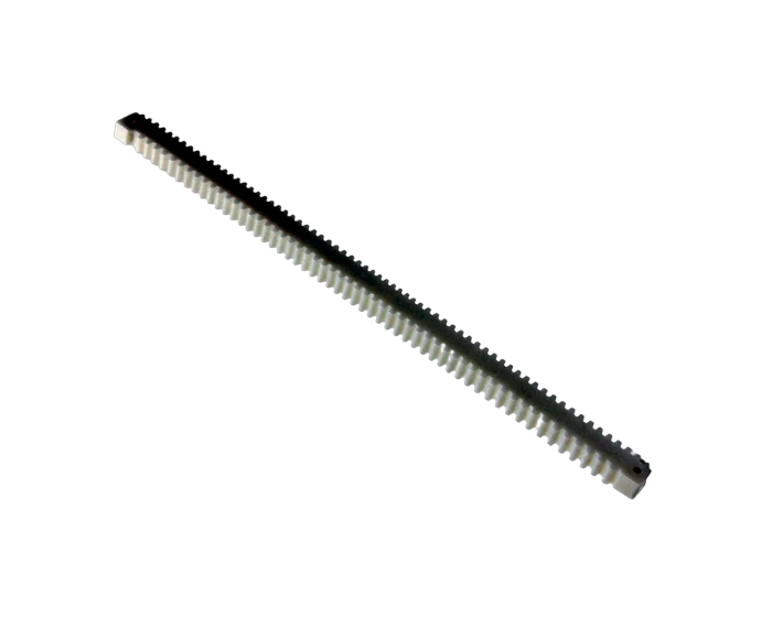 PA66 White Gear Rack, 470 mm Long, 20 Degree Pressure Angle, view 2